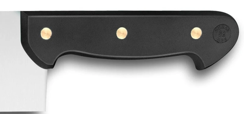 Couteau à fromage 2 manches rivetés 32 Dumas Affil noir 35cm
