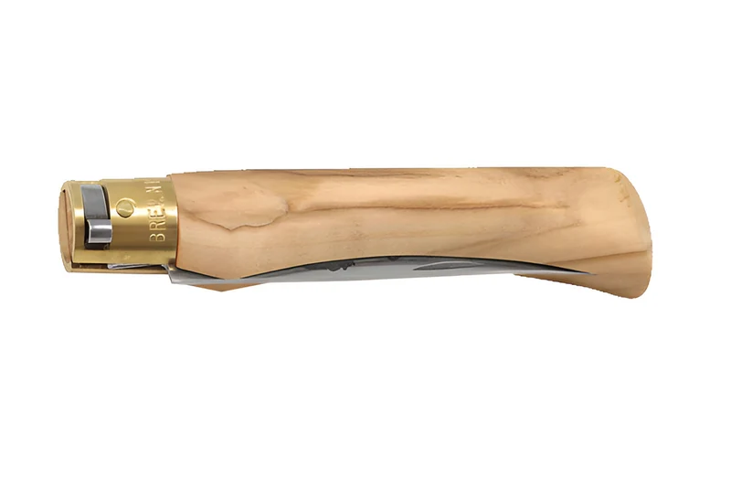 Couteau artisanal Old Bear XL lame inox 10cm manche olivier avec virole