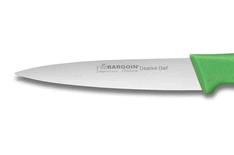 Couteau d'office Bargoin Creative Chef 8cm manche surmoulé vert