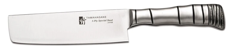 Couteau nakiri japonais Tamahagane Bamboo lame 18cm acier VG5 3 couches