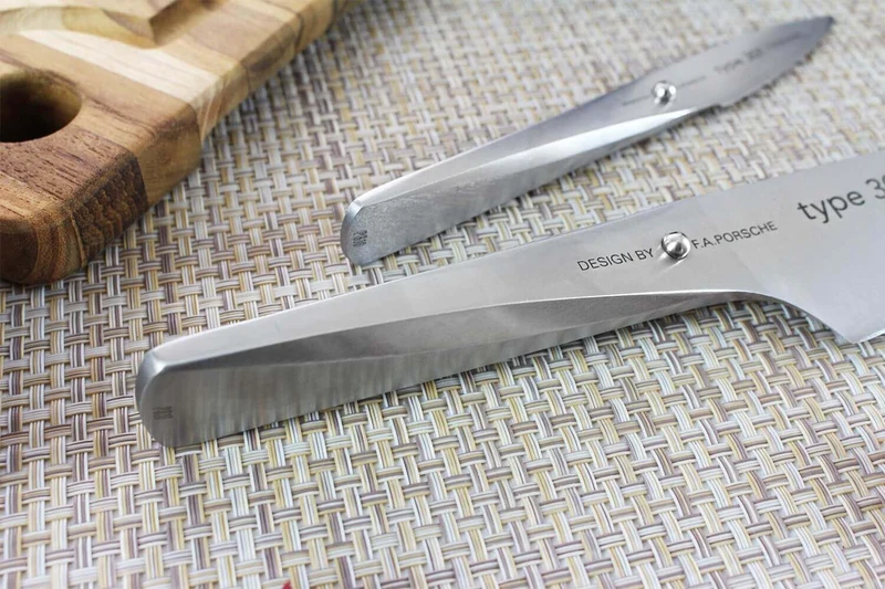 Coffret 2 couteaux Chroma Type 301 Design by F.A. Porsche Office 8cm + Chef 20cm