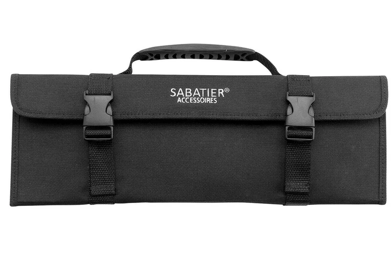 Trousse de cuisinier vide Sabatier 5 emplacements en nylon noir rigide