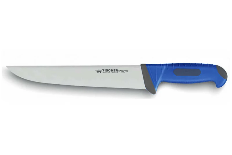 Couteau trancheur 23cm Fischer SWE-STEEL manche bleu ultra confort
