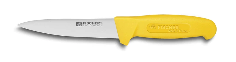 Couteau à saigner professionnel Fischer HACCP 14cm manche jaune