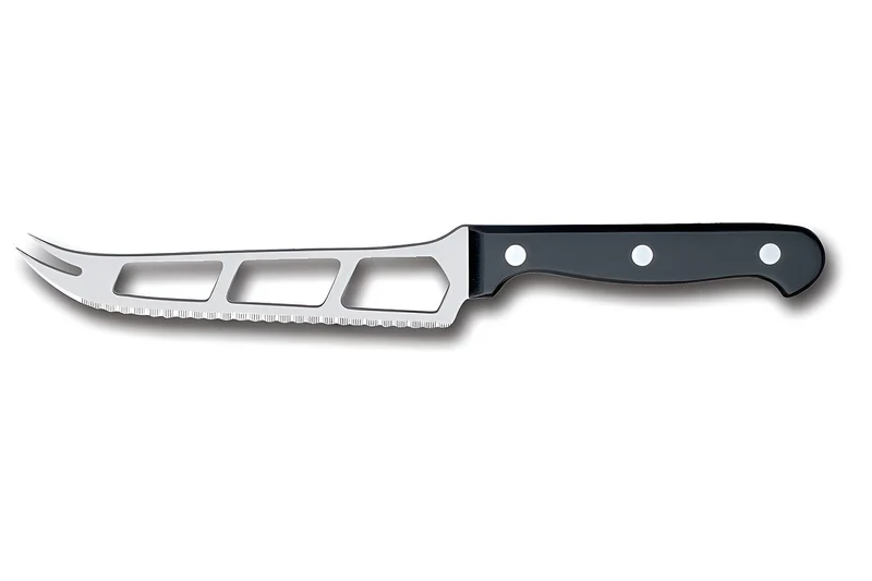 Couteau à fromage à pâte molle Fischer Bargoin lame crantée inox design 15cm