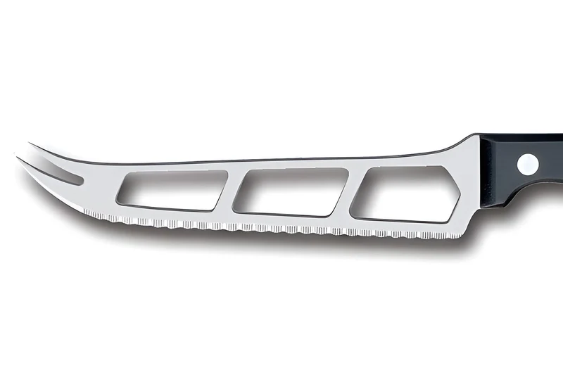 Couteau à fromage à pâte molle Fischer Bargoin lame crantée inox design 15cm