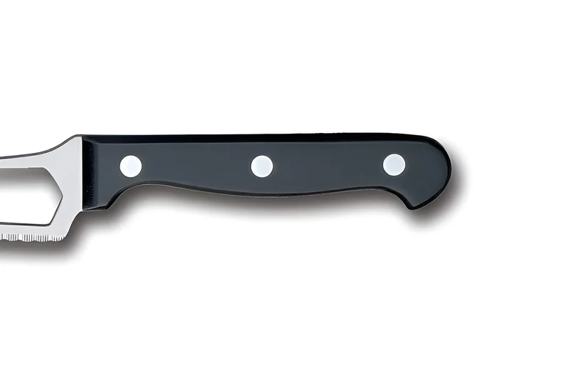 Couteau à fromage à pâte molle Fischer Bargoin lame crantée inox design 15cm