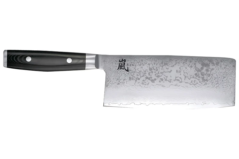 Couteau de chef chinois japonais Yaxell RAN lame 19cm damas 69 couches