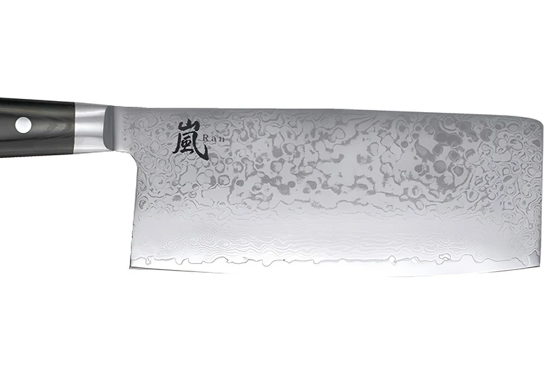 Couteau de chef chinois japonais Yaxell RAN lame 19cm damas 69 couches
