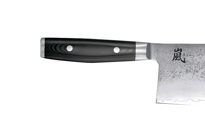 Couteau de chef chinois japonais Yaxell RAN lame 19cm damas 69 couches