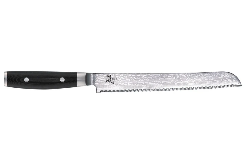 Couteau à pain japonais Yaxell RAN lame dentelée 23cm 69 couches