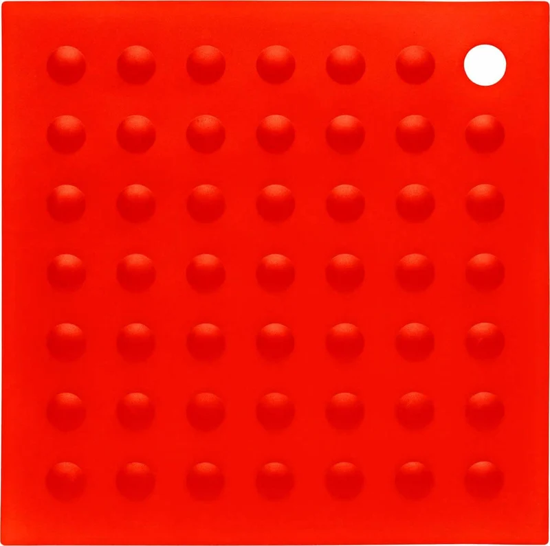 Manique 2 en 1 en silicone rouge 18x18cm