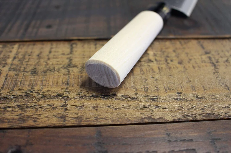 Couteau Kaisaki japonais artisanal JIKKO Betsuuchi lame 12cm en White Steel manche magnolia