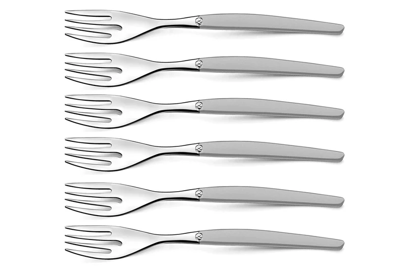 Coffret de 24 couverts de table Lou Laguiole Jet Sablé gris inox 18/0