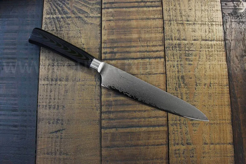 Couteau universel japonais Tamahagane Kyoto lame 15cm acier damas VG5