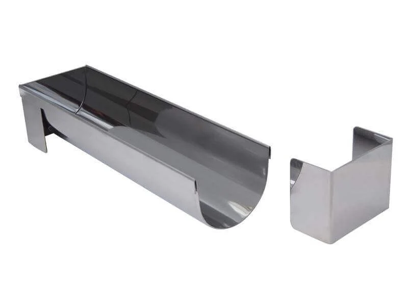 Gouttière multi-usages De Buyer ronde et démontable 30x4x4cm acier inox