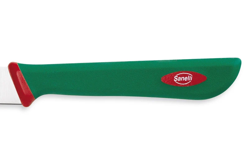 Couteau d'office professionnel SANELLI Premana lame semi-rigide 10cm manche vert