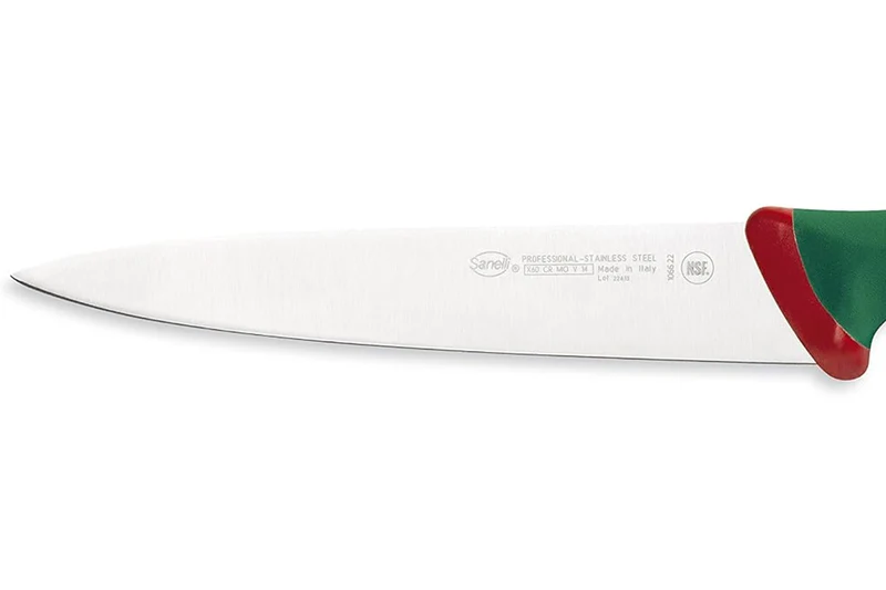 Couteau à saigner professionnel SANELLI Premana lame 22cm manche vert