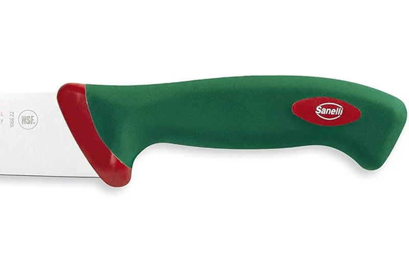 Couteau à saigner professionnel SANELLI Premana lame 22cm manche vert