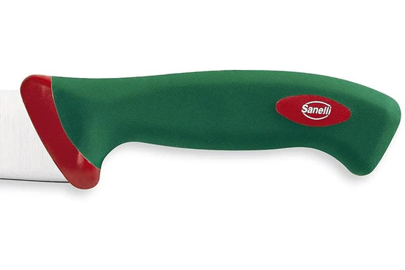 Couteau de boucher professionnel SANELLI Premana lame 18cm manche vert