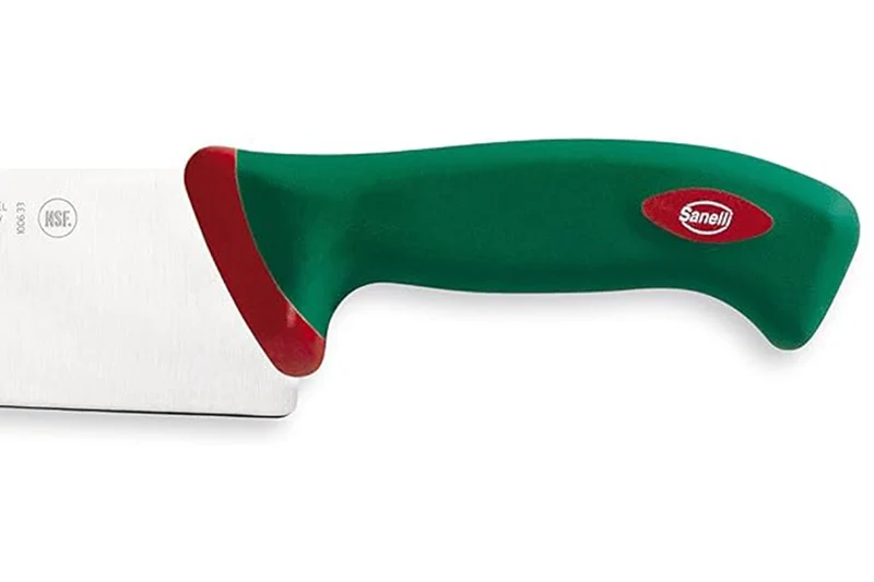 Couteau de boucher professionnel SANELLI Premana lame 33cm manche vert