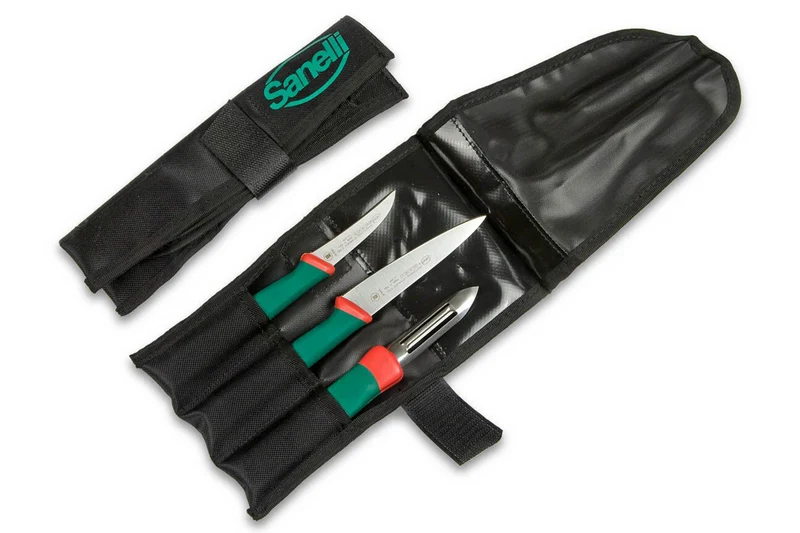 Trousse souple de 3 couteaux et ustensiles à légumes SANELLI Premana