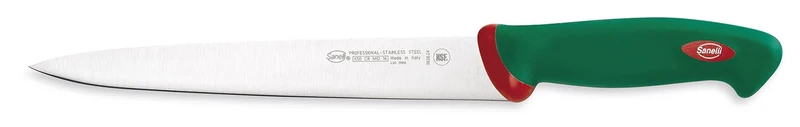 Coffret de 4 couteaux professionnels spécial sushi et poisson SANELLI manches verts