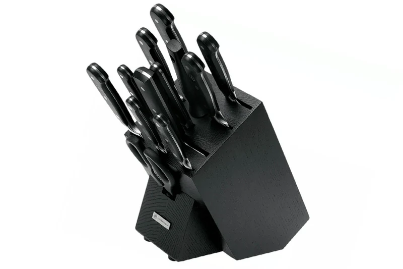 Bloc Wusthof Classic anthracite - 12 pièces forgées