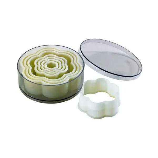 Boîte de 8 découpoirs forme fleur uni professionnel POLYGLASS