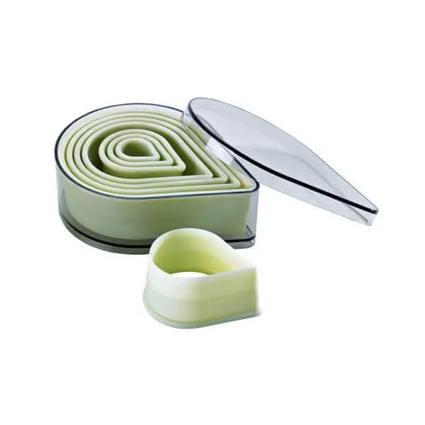 Boite de 7 découpoirs polyglass professionnels forme pointue unie