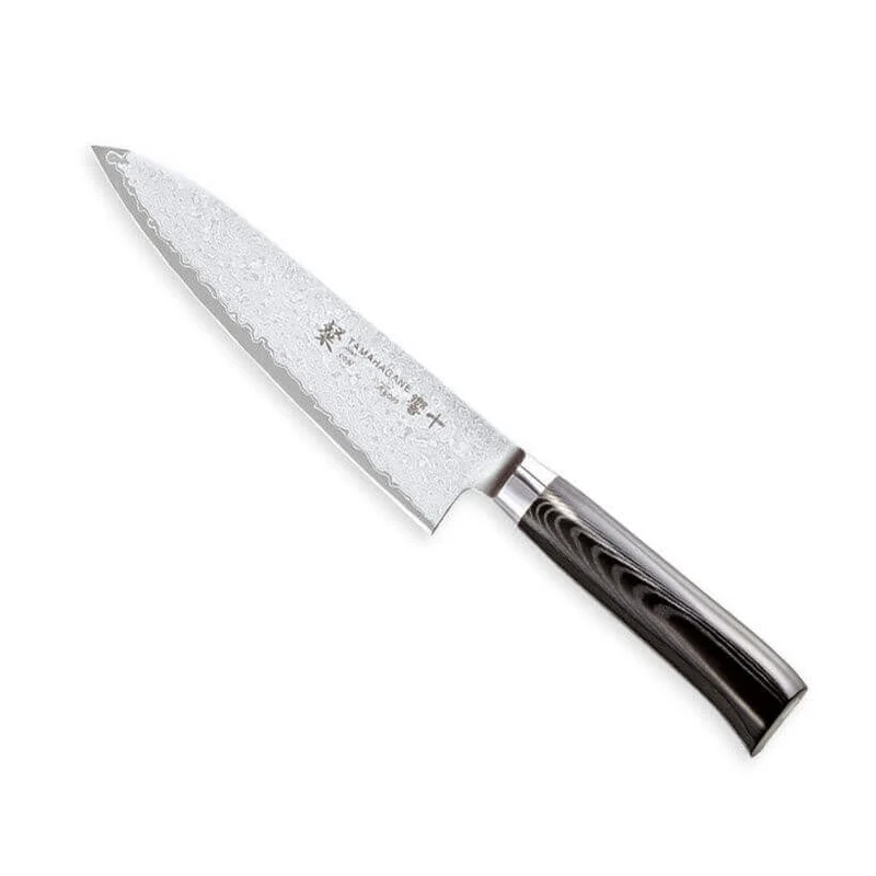 Couteau de chef japonais Tamahagane Kyoto lame 18cm acier damas VG5