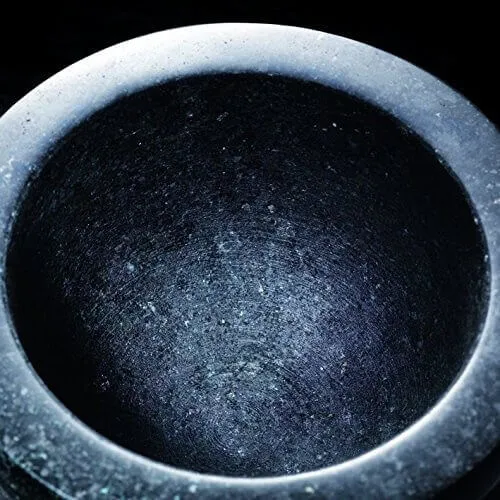 Mortier et pilon Cole & Mason en granit noir élégant - Diamètre 18cm