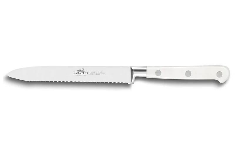 Coffret 3 couteaux Sabatier Toque blanche 100% forgé manches rivetés