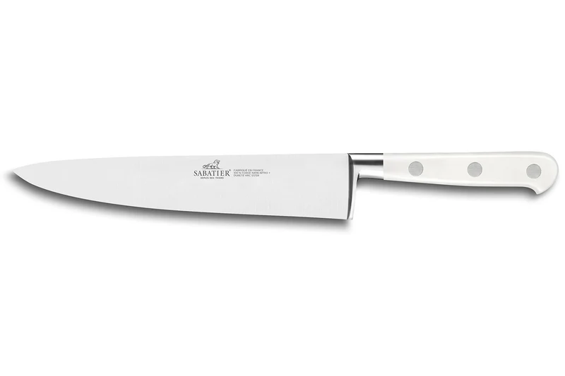 Coffret 3 couteaux Sabatier Toque blanche 100% forgé manches rivetés