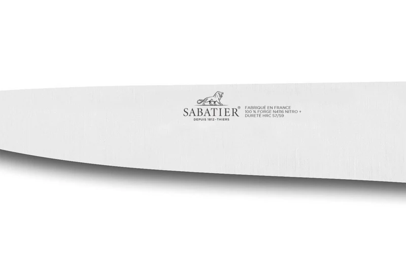 Coffret 3 couteaux Sabatier Toque blanche 100% forgé manches rivetés