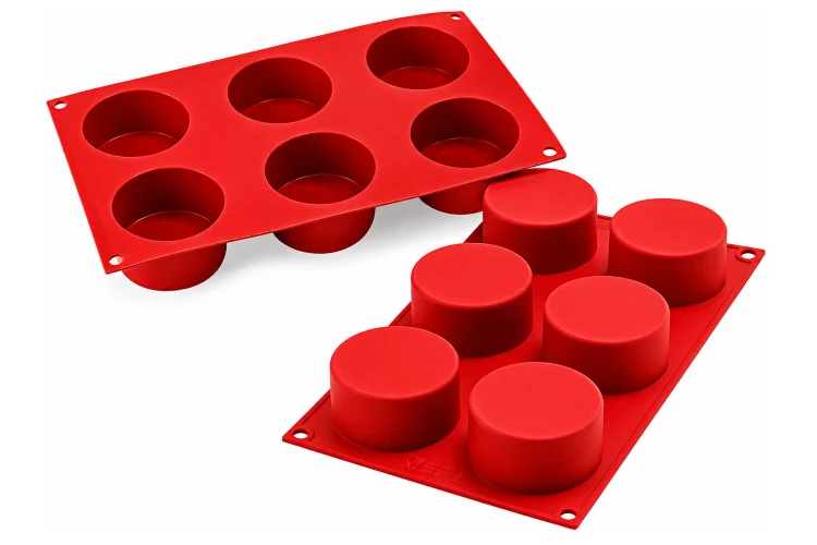 Moule en silicone professionnel Silikomart Silicon Flex 300x175mm 6 cylindres 133ml