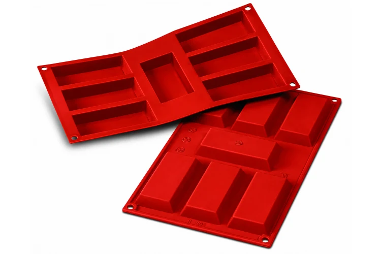 Moule en silicone professionnel Silikomart Silicon Flex 300x175mm 7 financiers