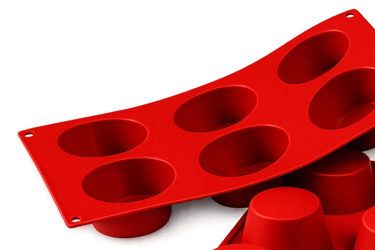 Moule en silicone professionnel Silikomart Silicon Flex 300x175mm 6 muffins 6.9cm
