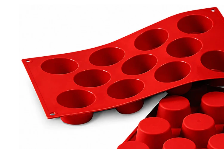 Moule en silicone professionnel Silikomart Silicon Flex 300x175mm 11 mini muffins 5cm