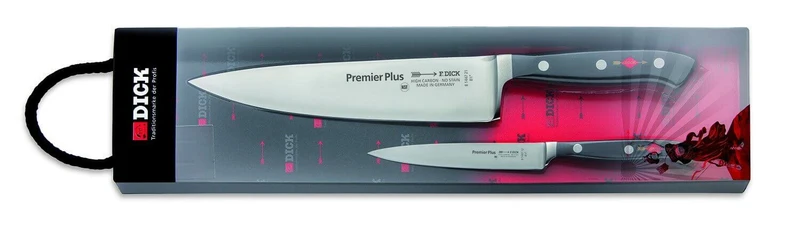 Coffret 2 couteaux professionnels Dick Premier Plus forgés chef+office