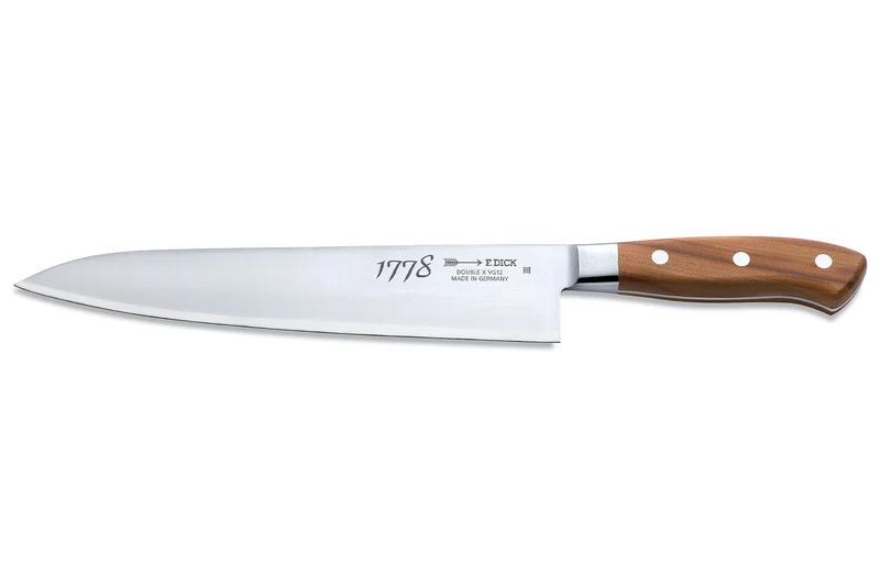 Couteau de chef DICK 1778 lame acier 3 couches 24cm manche bois de prunier