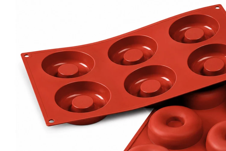 Moule en silicone professionnel Silikomart Silicon Flex 300x175mm 6 savarins 7.2cm