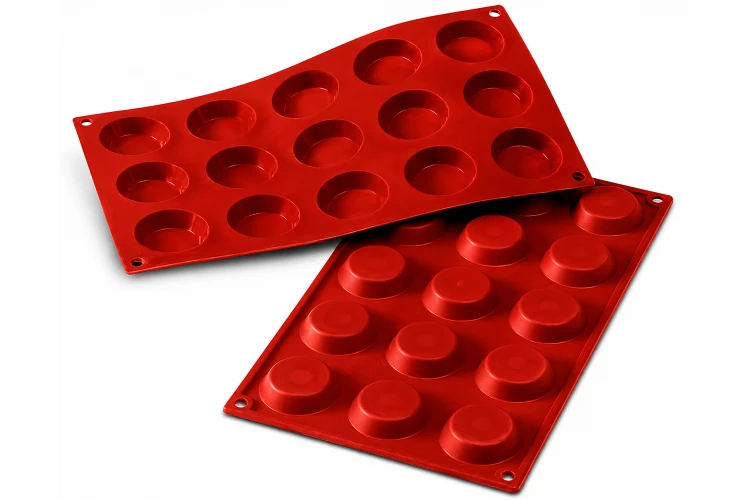 Moule en silicone professionnel Silikomart Silicon Flex 300x175mm 15 mini tartelettes 4.5cm