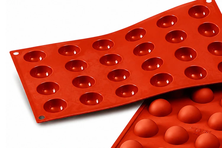 Moule en silicone professionnel Silikomart Silicon Flex 300x175mm 24 demi-sphères 3cm