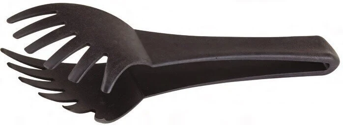Pince à spaghetti professionnelle en polyamide noir 24cm