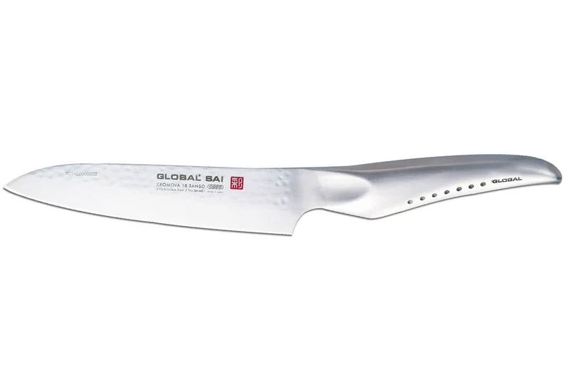 Couteau de chef japonais Global Sai M01 lame martelée 14cm