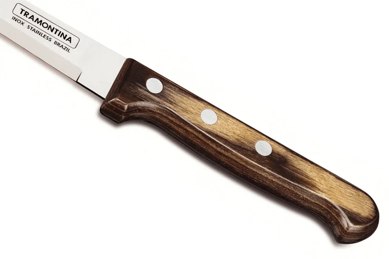 Set de 12 couteaux à steak Tramontina Gaucho lame 13cm manche marron
