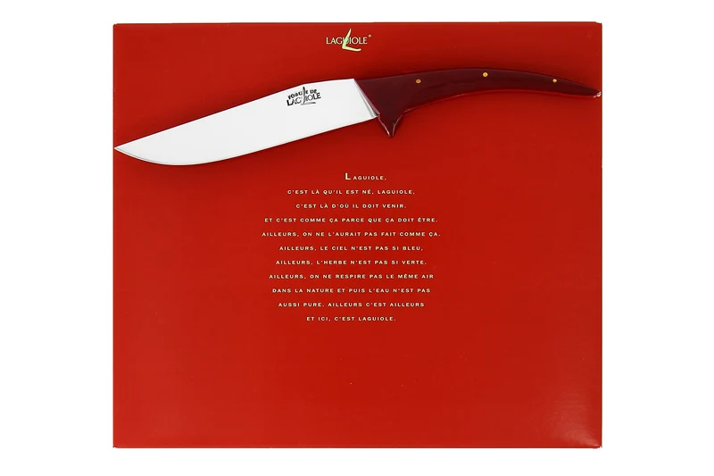 Couteau à fromage Jojo Long Legs Forge de LAGUIOLE design STARCK rouge