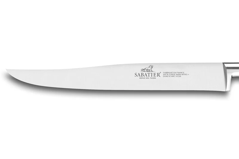 Couteau à découper Yatagan SABATIER Saveur lame 100% forgée 20cm 3 rivets