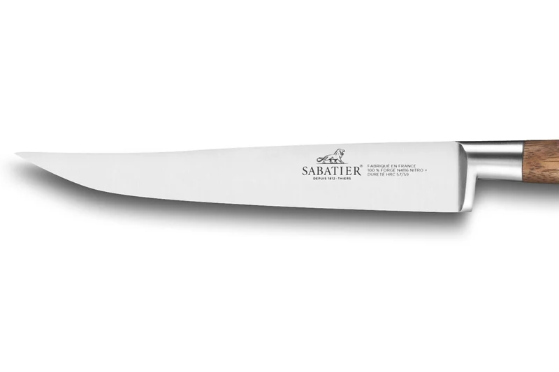 Couteau à steak forgé Sabatier Perigord lame 13cm manche en noyer